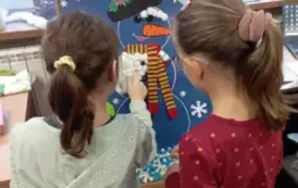 Zakończenie akcji &quot;Książki w bibliotece wypożyczamy, bałwanka w kule śniegowe ubieramy!&quot; 2