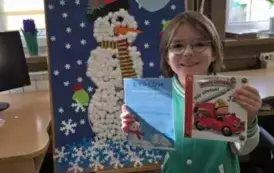 Zakończenie akcji &quot;Książki w bibliotece wypożyczamy, bałwanka w kule śniegowe ubieramy!&quot; 6