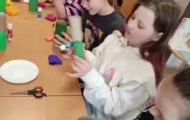 Pierwszy dzień wiosny w Bibliotece Publiczno - Szkolnej w Młynisku 4