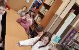 Pierwszy dzień wiosny w Bibliotece Publiczno - Szkolnej w Młynisku 6