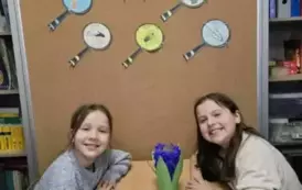 Pierwszy dzień wiosny w Bibliotece Publiczno - Szkolnej w Młynisku 11