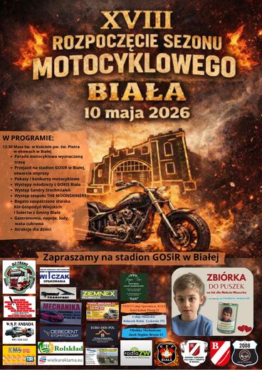Rozpoczęcie Sezonu Motocyklowego Biała 2026
