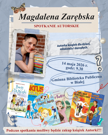 Spotkanie autorskie z Magdaleną Zarębską