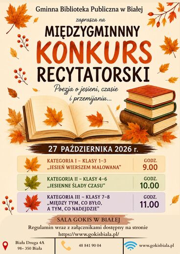 Międzygminny Konkurs Recytatorski
